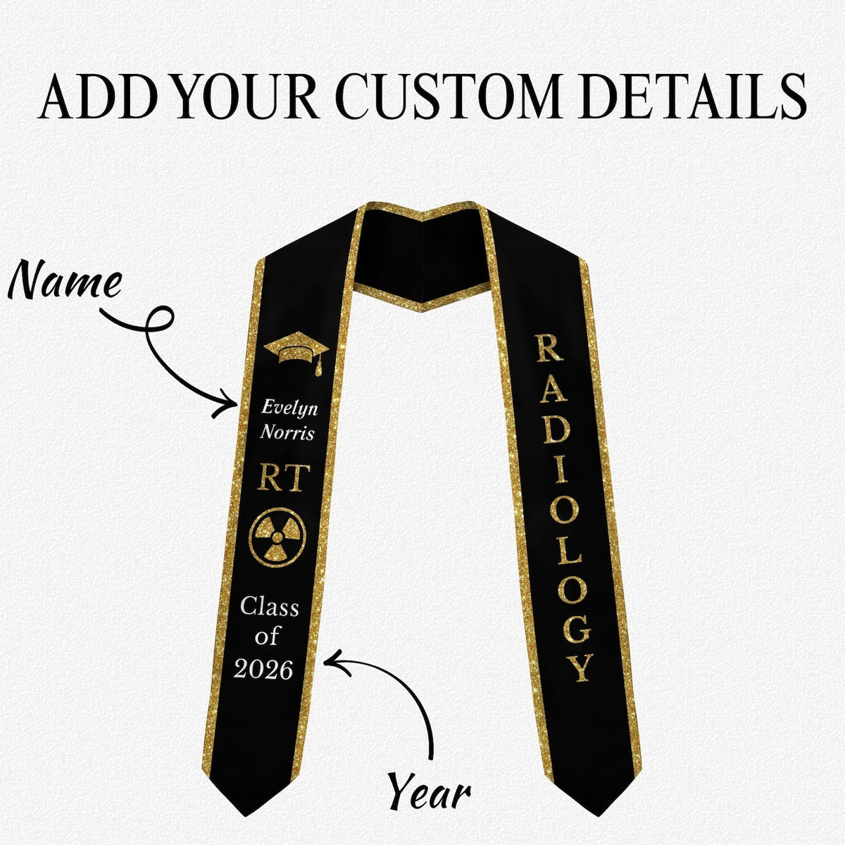 Radiology Graduation Stole XRay Tech Graduate
