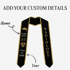 Radiology Graduation Stole XRay Tech Graduate