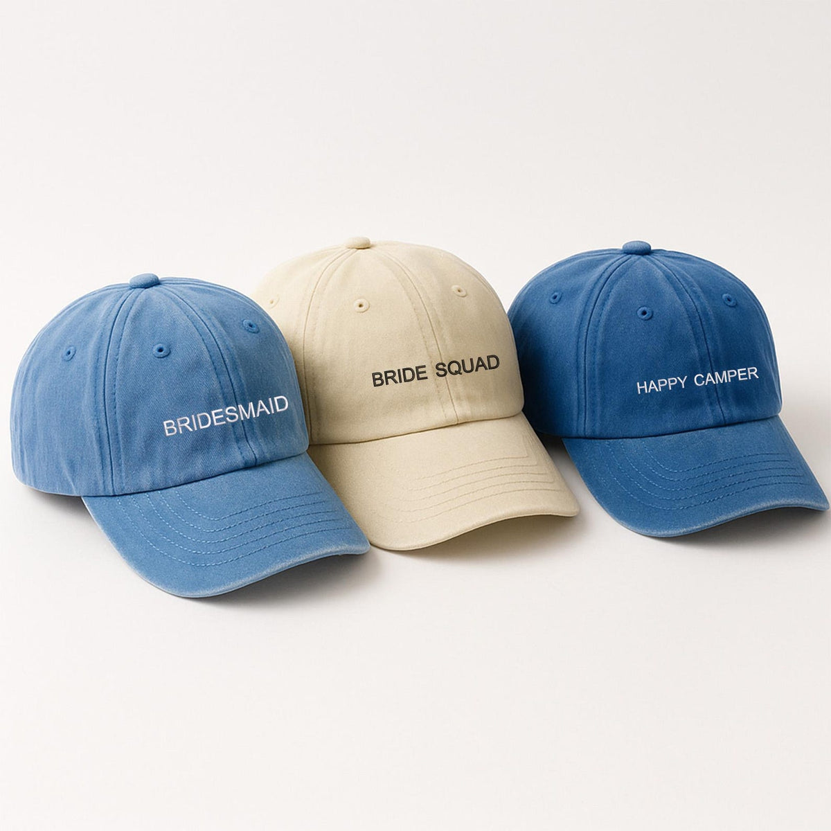 Custom Bride Squad Baseball Cap, Embroidered Bachelorette Party Hat, Personalised Bridesmaid Cap, Bridal Shower Gift, Wife of the Party Gift