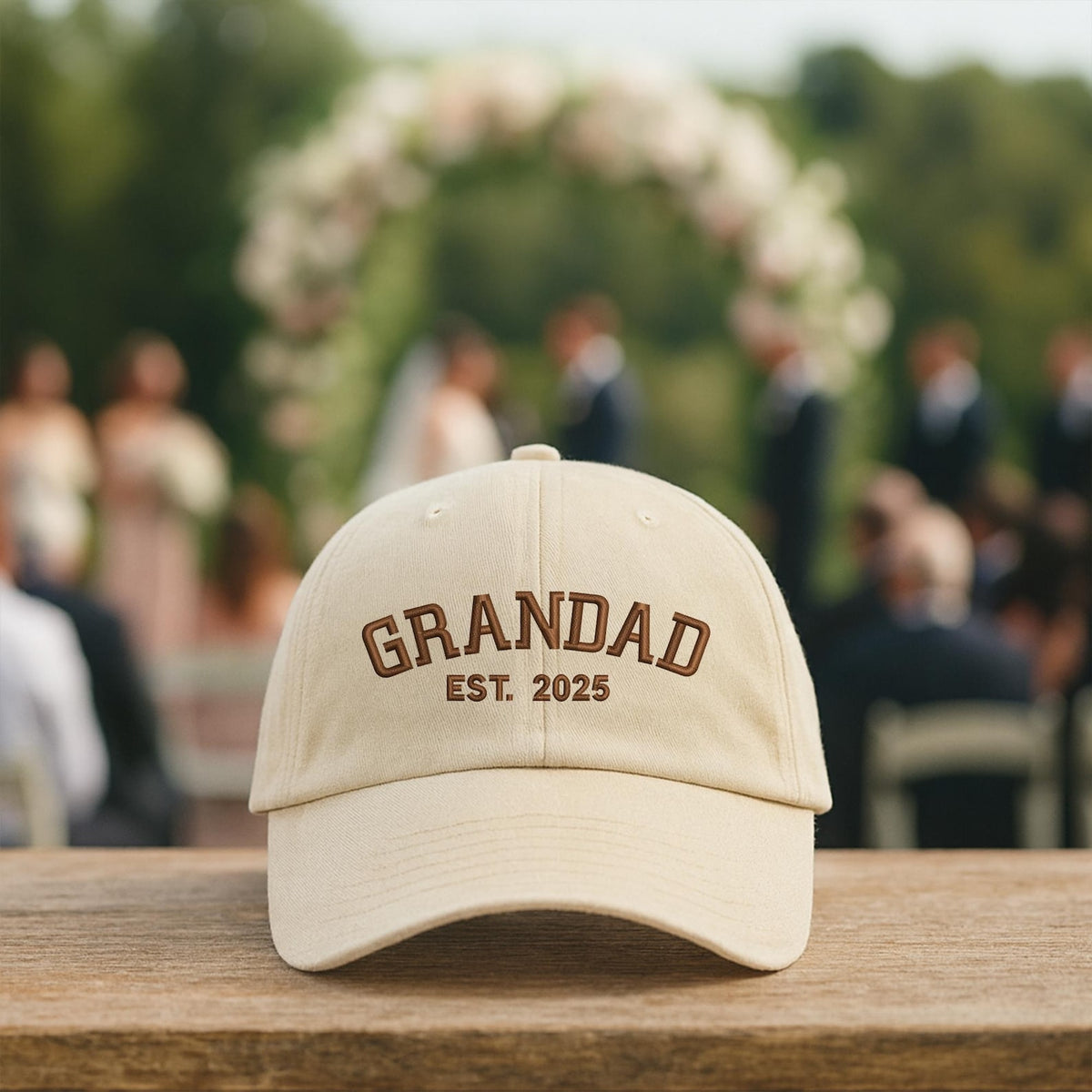 Personalised Grandpa Hat with Est Year, Embroidered Granddad Cap, Pregnancy Announcement Gift, Vintage Baseball Cap, Grandpa Birthday Gift