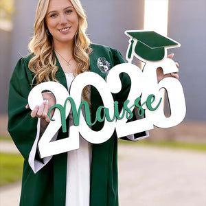 Personalized Graduation Party Wood Sign. Graduation Decorations 2025|2026. Gift Table Decorations,Dessert Table or Centerpieces.