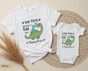 Our First Mothers Day Together Personalized Matching Mom and Baby Shirt Set Mommy and Me Outfits First Time Mom Gift 2026 Mommy and Me Shirt