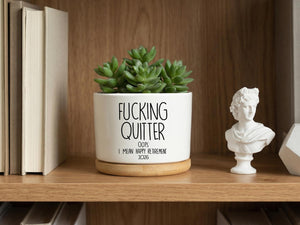 Funny Retirement Gift 2026, Retirement Planter For Coworker, Happy Retirement Succulent Pot