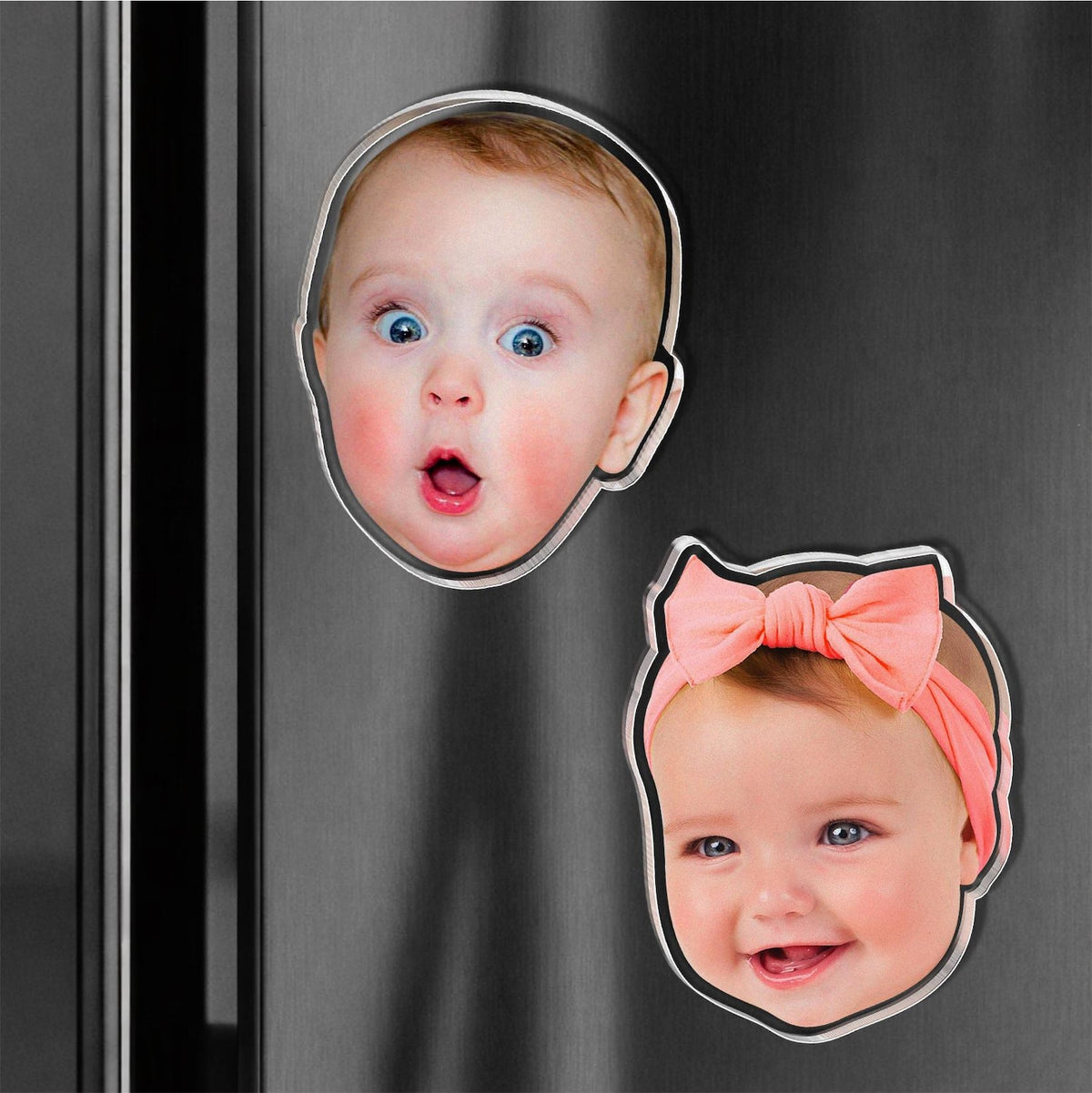 Personalized Baby Face Photo Magnet, Grandma Gift from Grandkids, Mothers Day Gift for Grandma