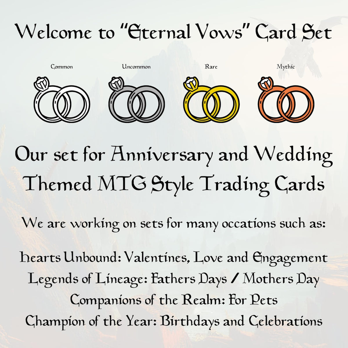Custom MTG Style Trading Card: Personalized Anniversary, Wedding, Pet, Fathers Day, Mothers Day, Birthday, Gift.