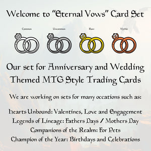 Custom MTG Style Trading Card: Personalized Anniversary, Wedding, Pet, Fathers Day, Mothers Day, Birthday, Gift.