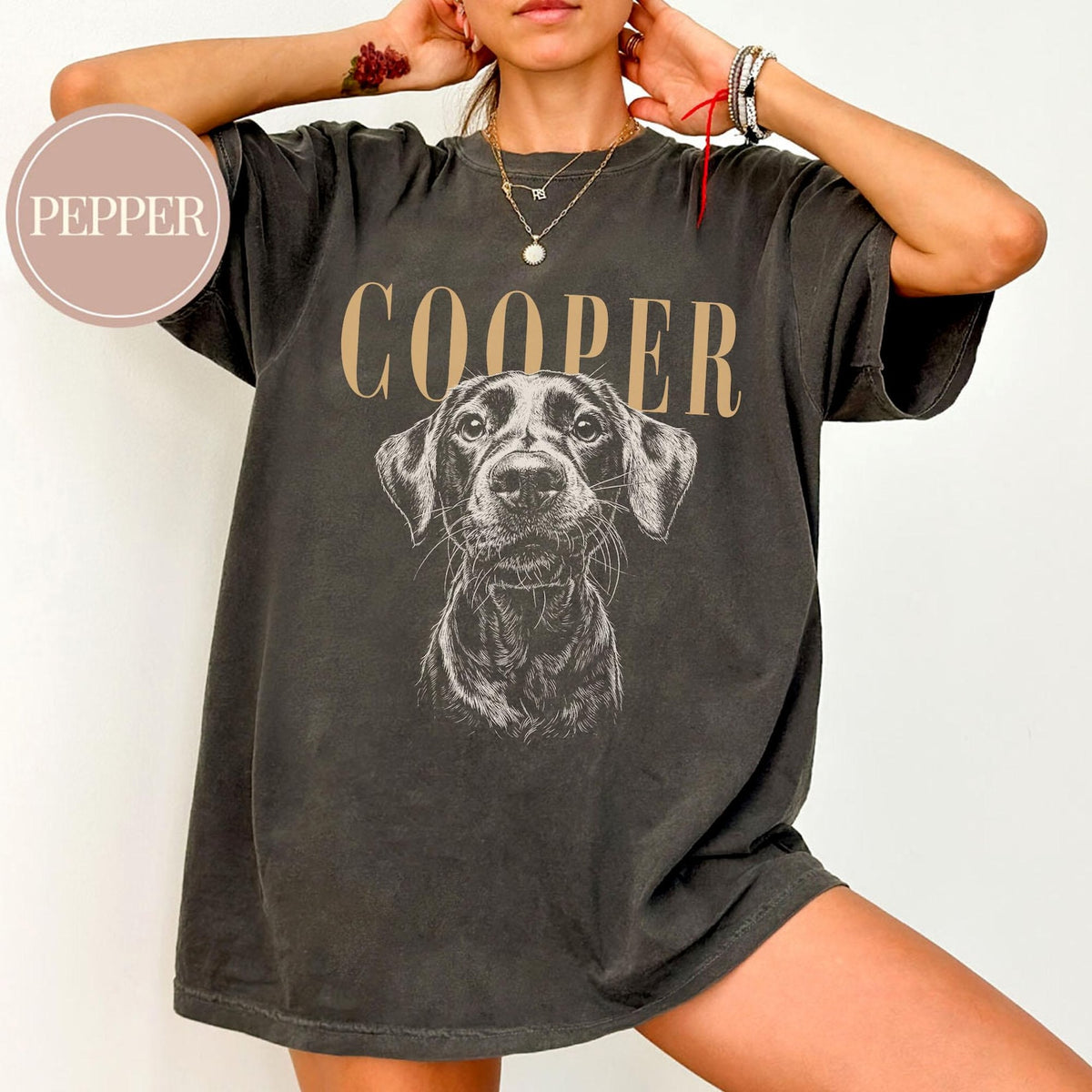 Custom Pet Photo And Name Shirt,Personalized Comfort Colors Pet Shirt,Customized Picture Dog Shirt,Dog Lover Gift,Cat Mom Gift,Pet Loss Gift
