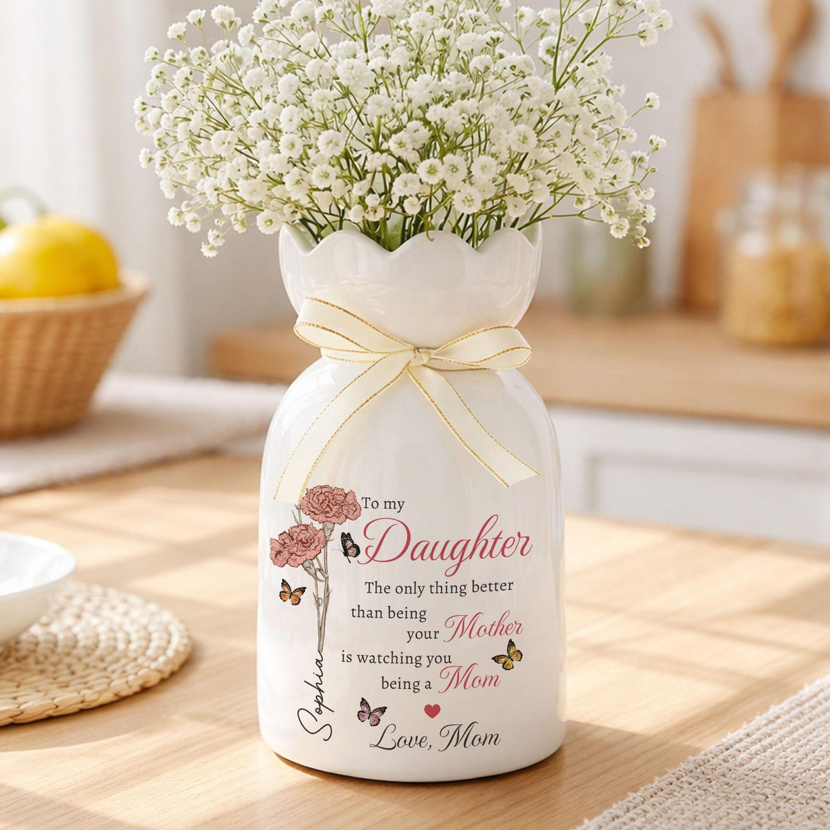 The Only Thing Better Than Being Your Mother Vase, Daughter Flower Vase, New Mom Gift, Mothers Day Gift for Daughter, Daughter Gift from Mom