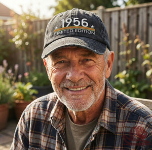 Born in 1956 Limited Edition Vintage Cap 70th Birthday Gift Embroidered Hat