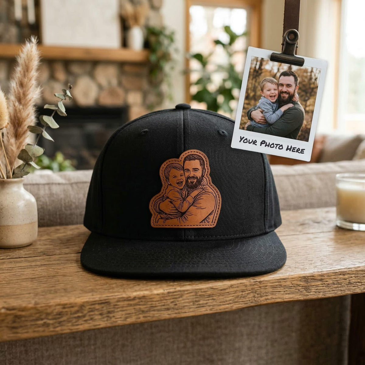 Custom Photo Hats For Dad , Personalized Dad Hat, Father's Day Gifts From Son & Daughter, Gift For Dad, Dad Photo Hat
