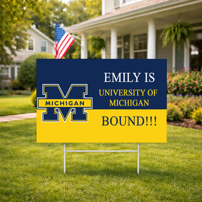 College Bound Yard Sign, Senior Graduation Sign, College Bound Gift, Graduate Yard Sign, University Bound Sign, 2026 Senior Sign, Grad Sign