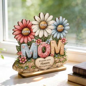 Personalized Mom s Garden Wooden Plaque Custom Kids Names Gift Mother s Day Gifts