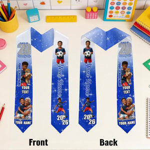 Personalized Kids Graduation Stole, Custom Photo Preschool Kindergarten Sash, Class of 2026 Keepsake