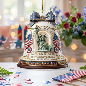 250th Anniversary of Americana Ornament, 250 Years of The United States Acrylic Ornament, Independence Day Gift, Fourth of July Decor