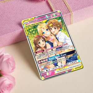Personalized Acrylic Trading Card 2026: Custom Anime Mom & Kids Mother s Day Gift