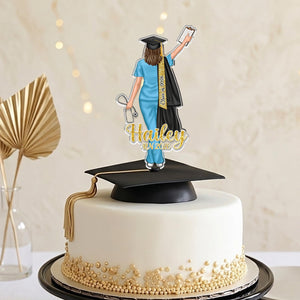 Personalized Nurse Graduation Cake Topper, Class of 2026 Nurse Cake Topper, Congrats Graduation Party Decor, Nurse Grad Gift For Daughter