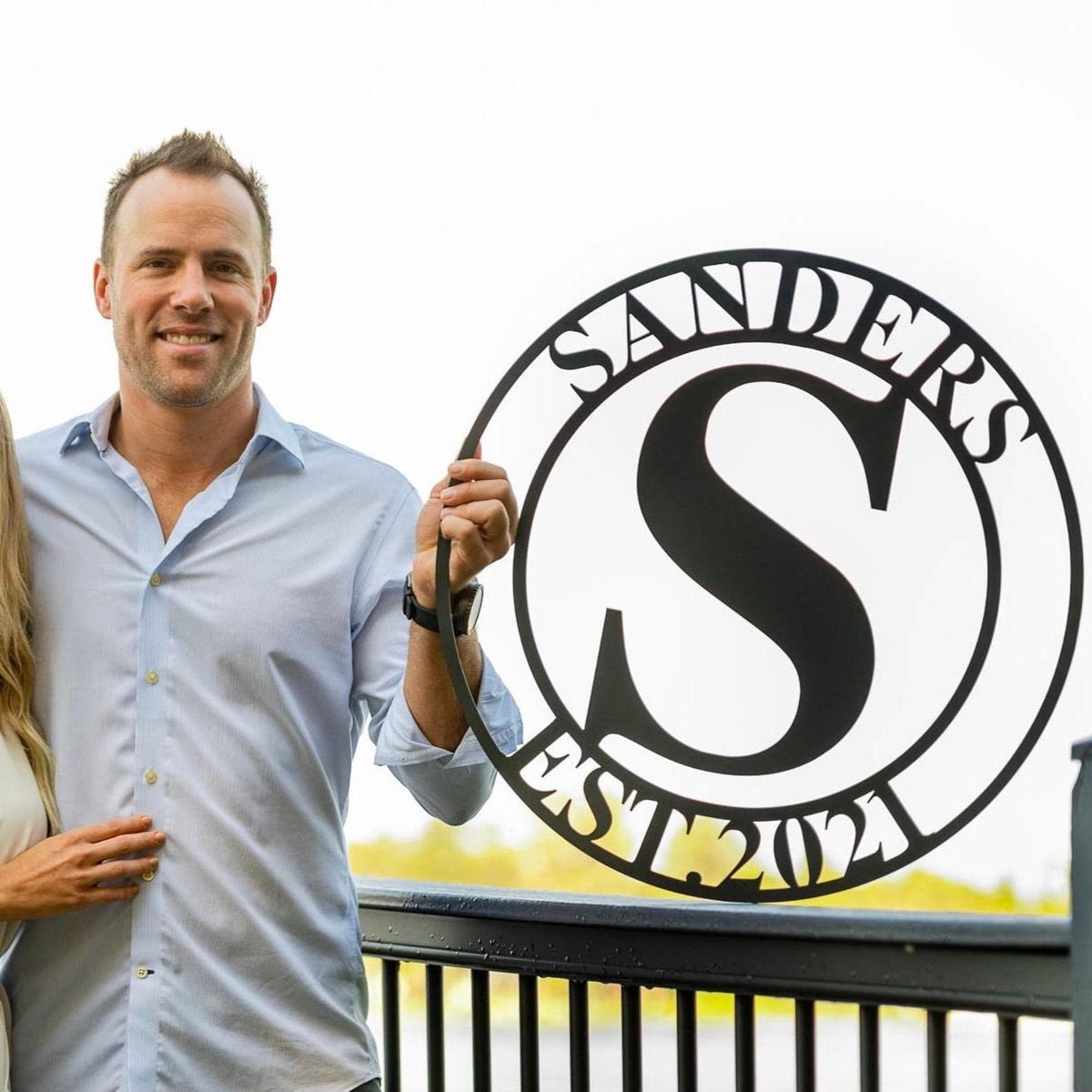 Personalized Wedding Gift Last Name Established Sign Family Name Sign Metal Sign Custom Metal Sign Anniversary Couple Gift Personalized Sign