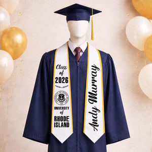 Personalized Graduation Stole Class of 2026, Custom Name Senior Graduation Sash, Gift for Daughter Son