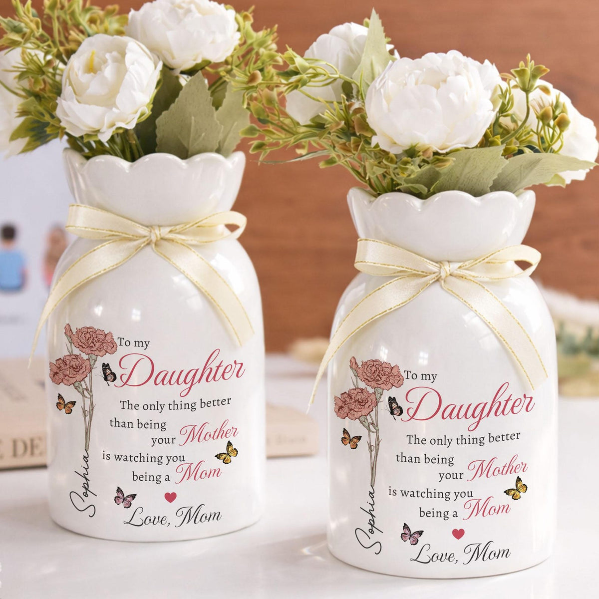 The Only Thing Better Than Being Your Mother Vase, Daughter Flower Vase, New Mom Gift, Mothers Day Gift for Daughter, Daughter Gift from Mom