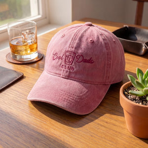 Embroidered Cool Dads Club Hat, Father's Day Gift, Whiskey Lover Dad Cap, New Dad Baseball Hat, Gift for Husband, Vintage Washed Cotton Cap