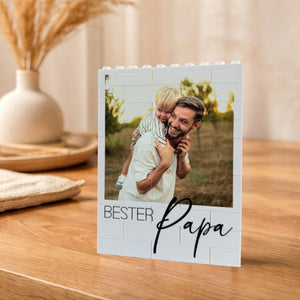 Personalized father photo block, father's day custom photo block puzzle, photo gift, photography, personal dedication, unique gift, building blocks