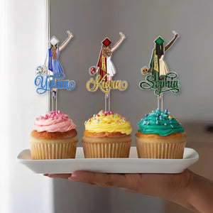 Personalized Girls Graduation Cake Topper: Class Of 2026 Party Supplies, College Graduation Favors, Congrats Grad Cake Decor
