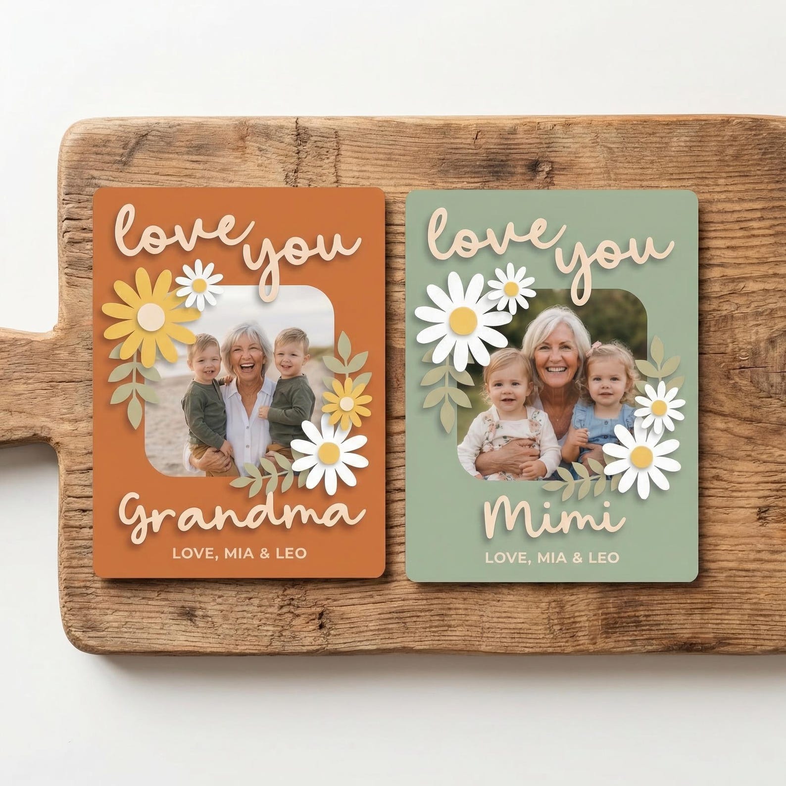 Personalized Photo Magnet for Mom, Love You Magnetic Picture Frame, Mother's Day Gift, Birthday Gifts, Gift for Grandma, Includes Photo