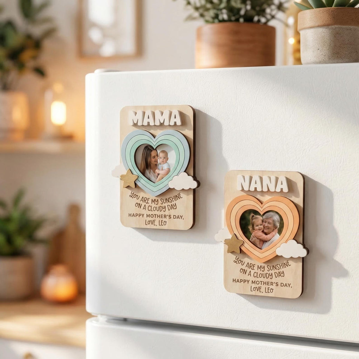 Photo fridge magnet personalized fridge magnet with photo for Mother Grandma gift picture magnet photo frame magnet gift personalized mother's day gift