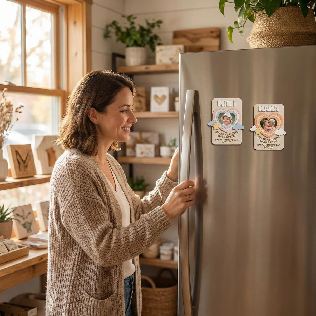 Photo fridge magnet personalized fridge magnet with photo for Mother Grandma gift picture magnet photo frame magnet gift personalized mother's day gift