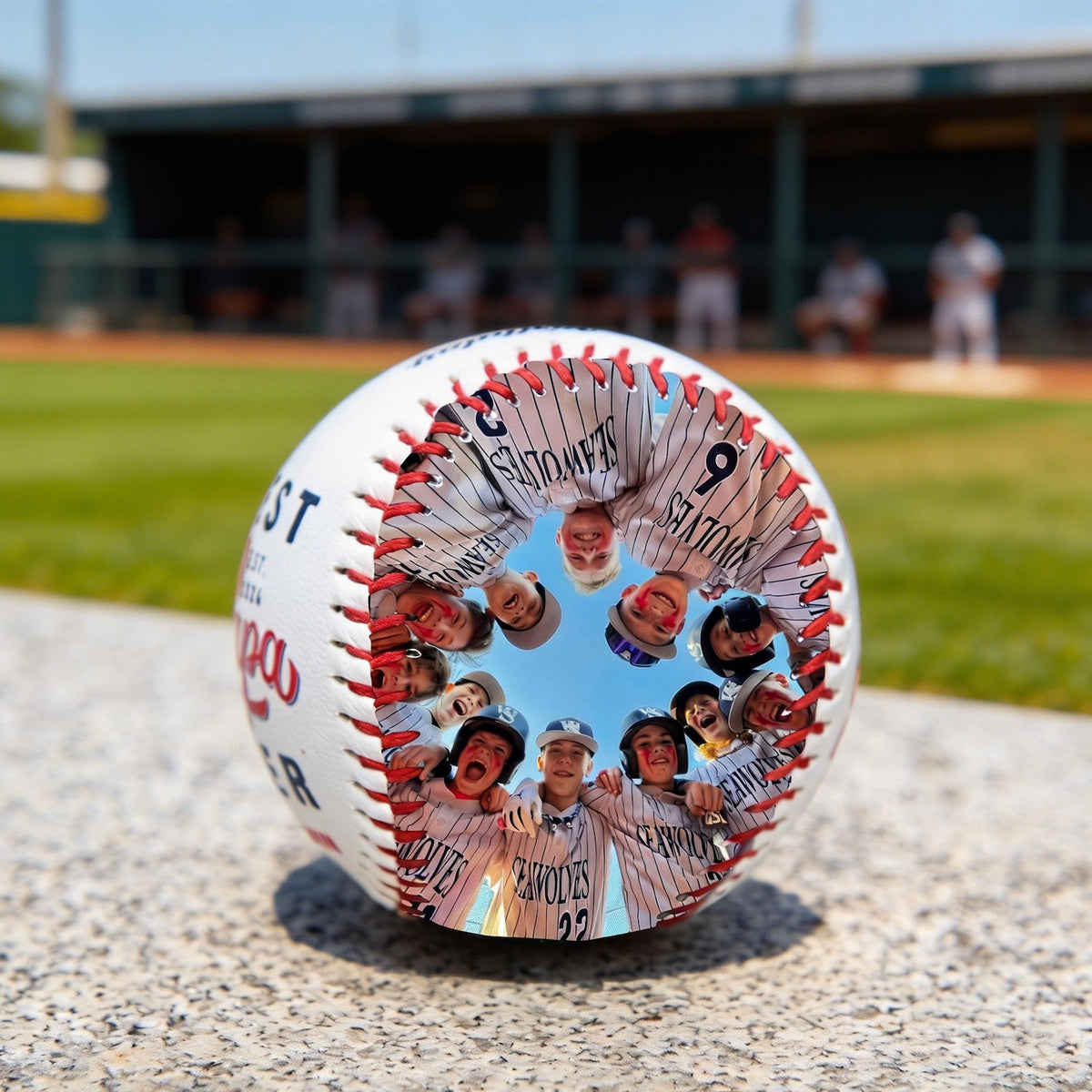 Custom Baseball for Dad Custom Photo Baseball, Personalized Team Gift, Coach Keepsake Ball Father's Day Gift