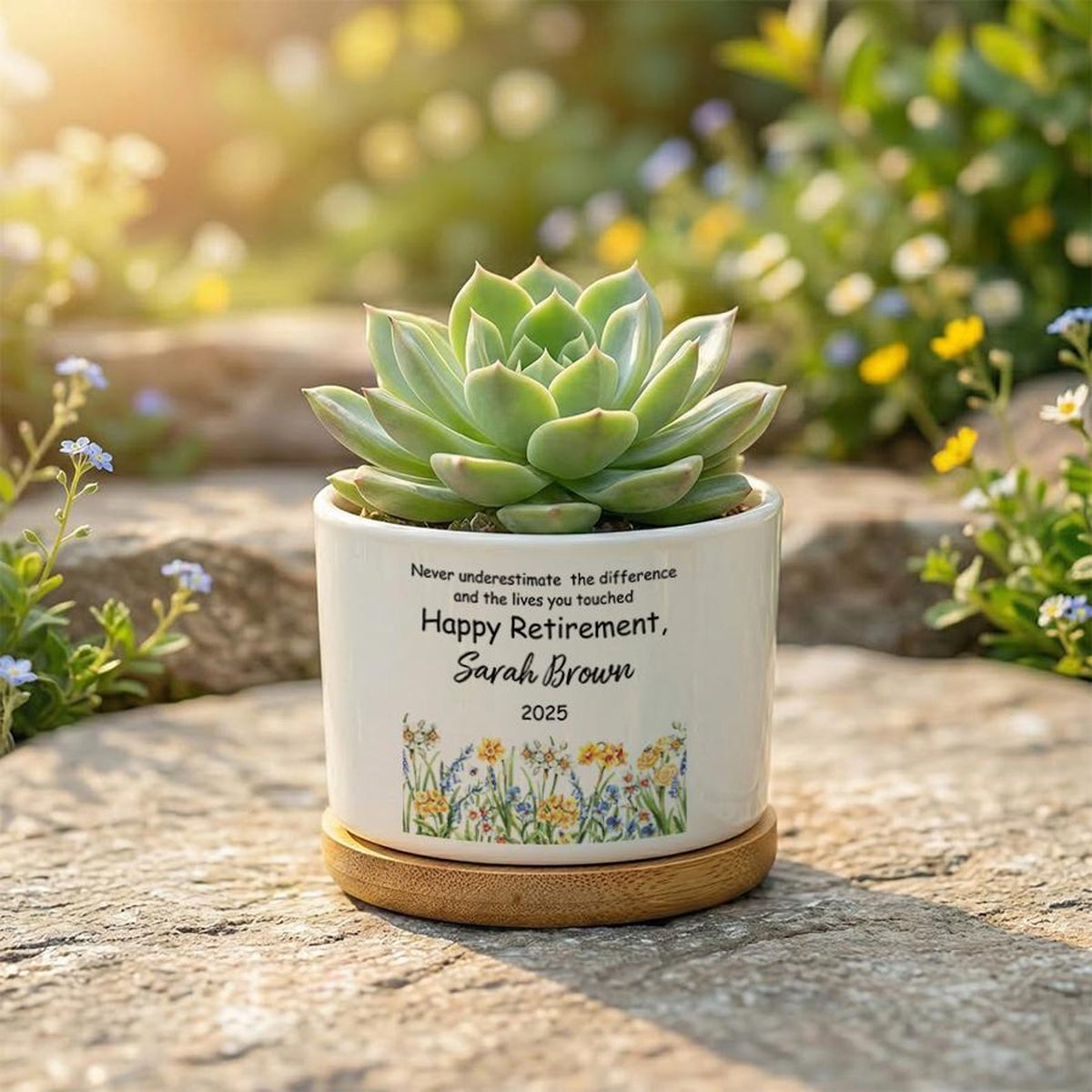 Personalized Retirement Plant Pot, Happy Retirement Gift Flower Pot , Custom Retirement Gift for Women, Coworker Gift,