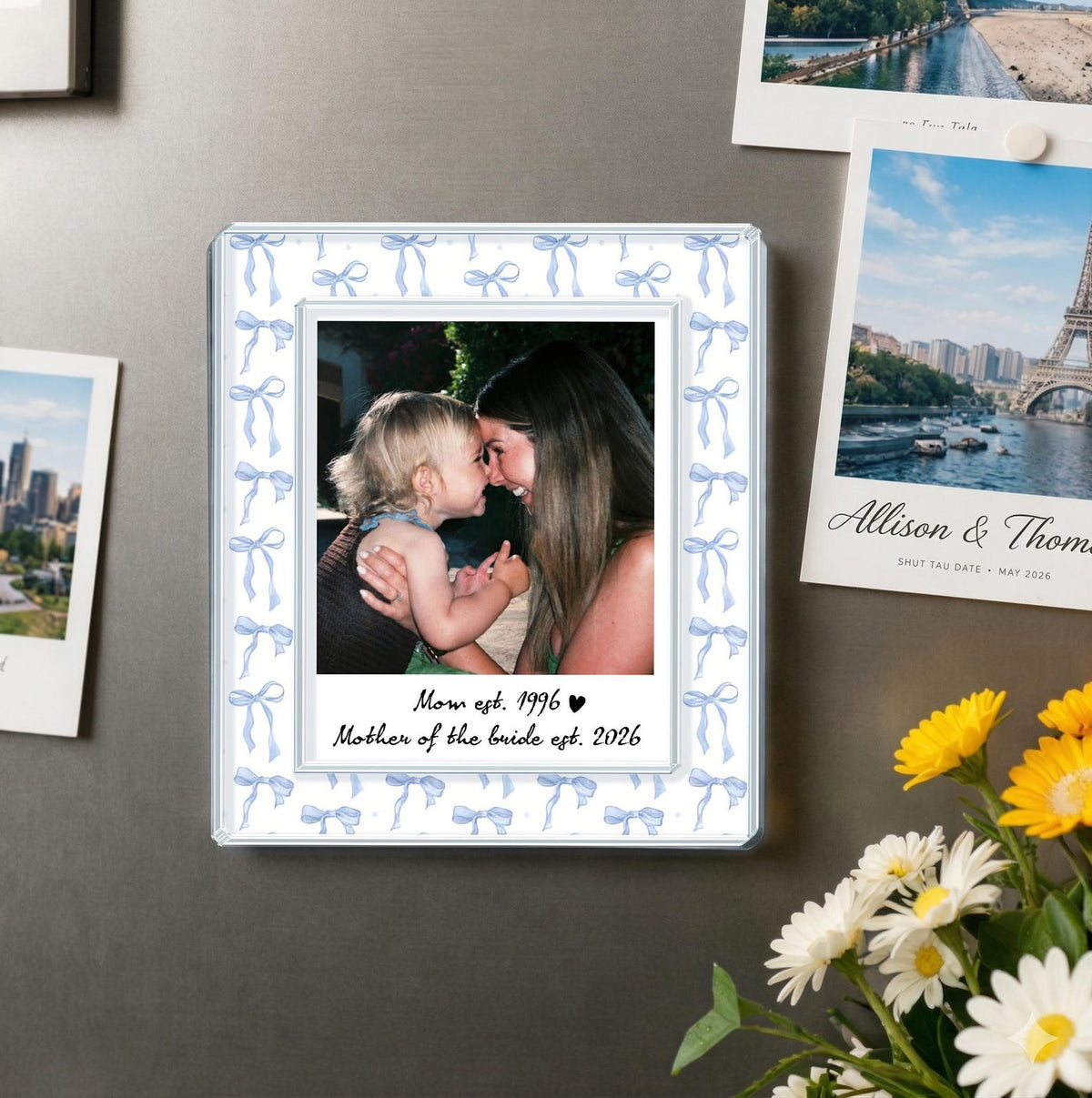 Personalized Photo Mom Fridge Magnet: Custom Mom And Kids Photo Magnet, Mothers Day Gift For Mom, Gift For Grandma, Gift From Kids