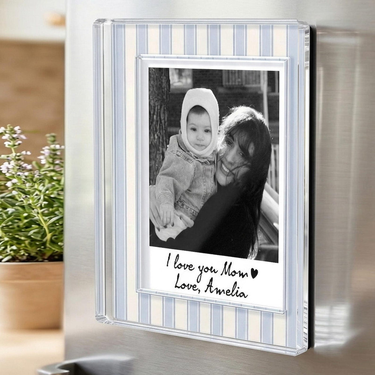 Personalized Photo Mom Fridge Magnet: Custom Mom And Kids Photo Magnet, Mothers Day Gift For Mom, Gift For Grandma, Gift From Kids