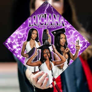 Custom Senior Graduation Cap Topper, Personalized High School Grad Cap Decoration, Senior Gift, Class of 2026