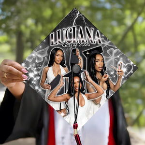 Custom Senior Graduation Cap Topper, Personalized High School Grad Cap Decoration, Senior Gift, Class of 2026