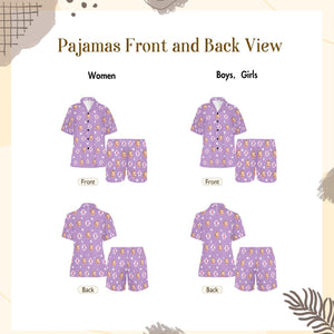 Personalized Mother's Day Pajamas, Best Mom Ever Pajamas, Custom Photo Short Sleeve PJs, Face or Pet Print Sleepwear, Matching Family Gift