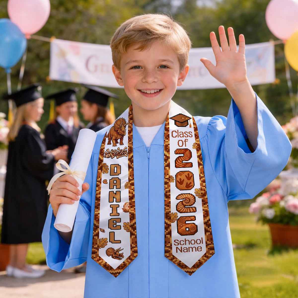 Graduation Stole Class Of 2026, Kid Sash, Kid Stole, Preschool Kindergarten Sash, Gift For Son Daughter,Stole for Boy Girl,Toddler Grad Gift