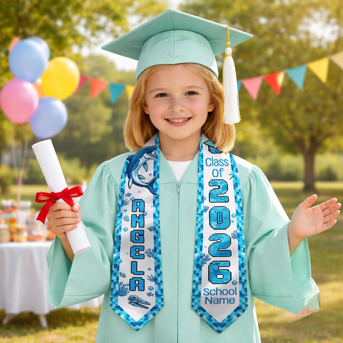 Graduation Stole Class Of 2026, Kid Sash, Kid Stole, Preschool Kindergarten Sash, Gift For Son Daughter,Stole for Boy Girl,Toddler Grad Gift