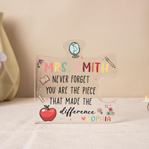 Teacher Appreciation Gift, Custom Thank You Teachers Plaque, Teachers Gift, Thank You Gift, Thank You Teacher Block ,Leaving School Gifts