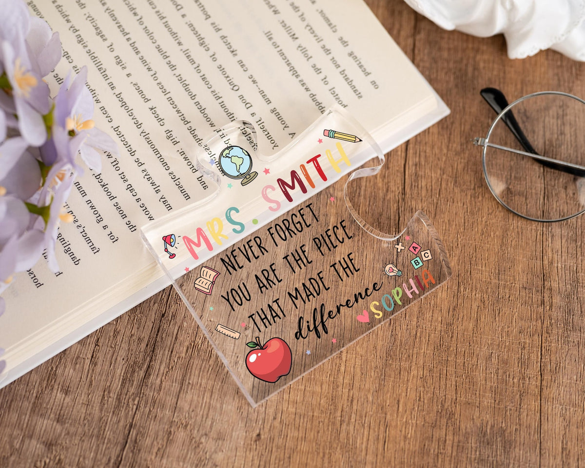 Teacher Appreciation Gift, Custom Thank You Teachers Plaque, Teachers Gift, Thank You Gift, Thank You Teacher Block ,Leaving School Gifts