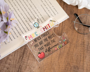 Teacher Appreciation Gift, Custom Thank You Teachers Plaque, Teachers Gift, Thank You Gift, Thank You Teacher Block ,Leaving School Gifts