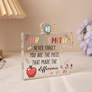 Teacher Appreciation Gift, Custom Thank You Teachers Plaque, Teachers Gift, Thank You Gift, Thank You Teacher Block ,Leaving School Gifts