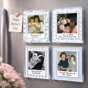 Personalized Photo Mom Fridge Magnet: Custom Mom And Kids Photo Magnet, Mothers Day Gift For Mom, Gift For Grandma, Gift From Kids
