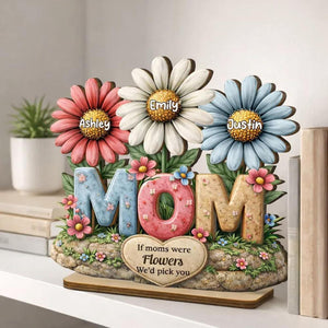Personalized Mom s Garden Wooden Plaque Custom Kids Names Gift Mother s Day Gifts
