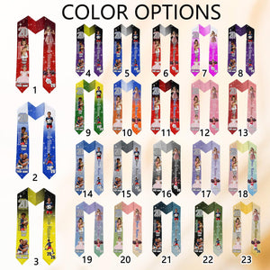 Personalized Kids Graduation Stole, Custom Photo Preschool Kindergarten Sash, Class of 2026 Keepsake