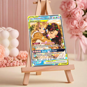 Personalized Acrylic Trading Card 2026: Custom Anime Mom & Kids Mother s Day Gift