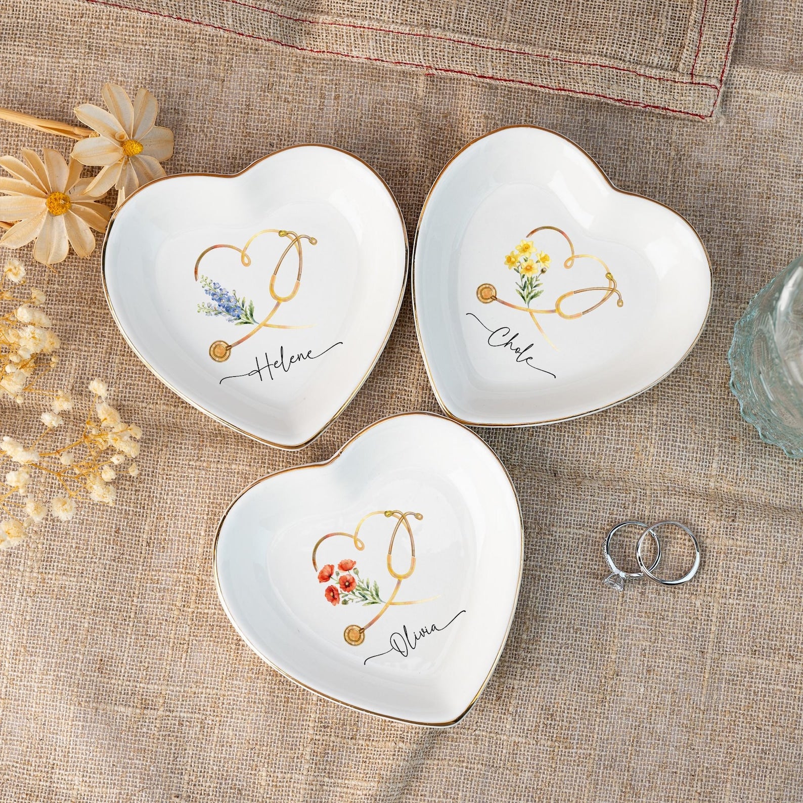 Nurse Appreciation Gifts,Nurse Graduation Jewelry Dish,Doctor Graduation Gifts,Medical School Graduation Gifts,Grad Gifts for Nurse/Doctor
