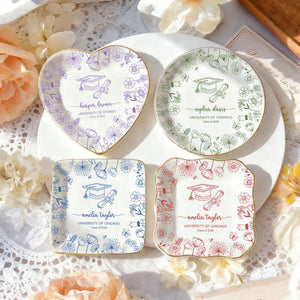 Personalized Graduation Ring Dish,Custom 2026 Jewelry Trinket Tray for Her,College Grad Gift,Grad Party Favors,Graduation Gifts for Daughter