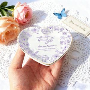 Personalized Graduation Ring Dish,Custom 2026 Jewelry Trinket Tray for Her,College Grad Gift,Grad Party Favors,Graduation Gifts for Daughter