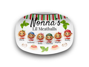 Mother's Day Gift for Nonna, Personalized Grandma Platter, Custom Italian Family Serving Plate, Mother in Law Keepsake Italian Kitchen Decor